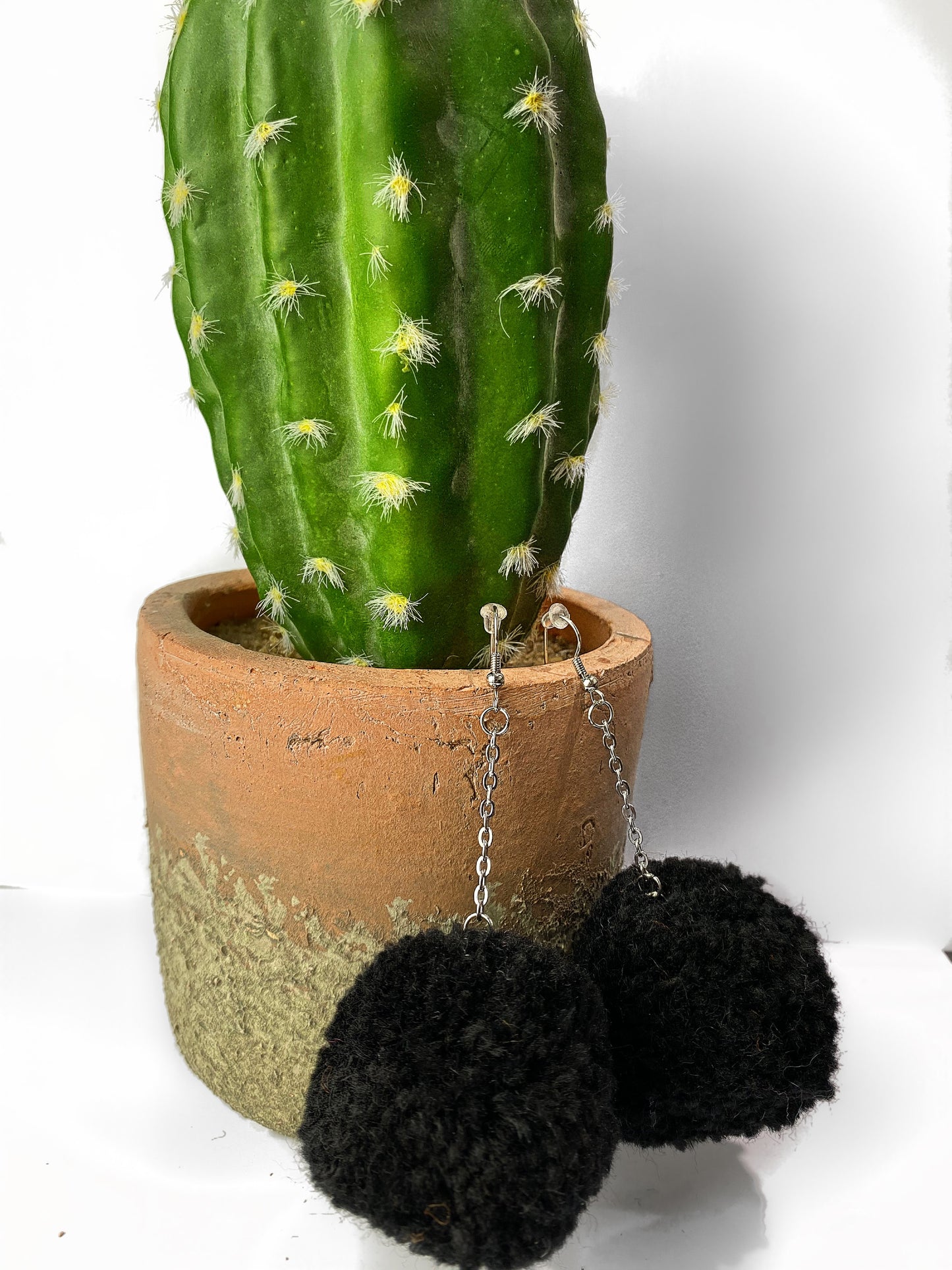 Puff Ball Earings