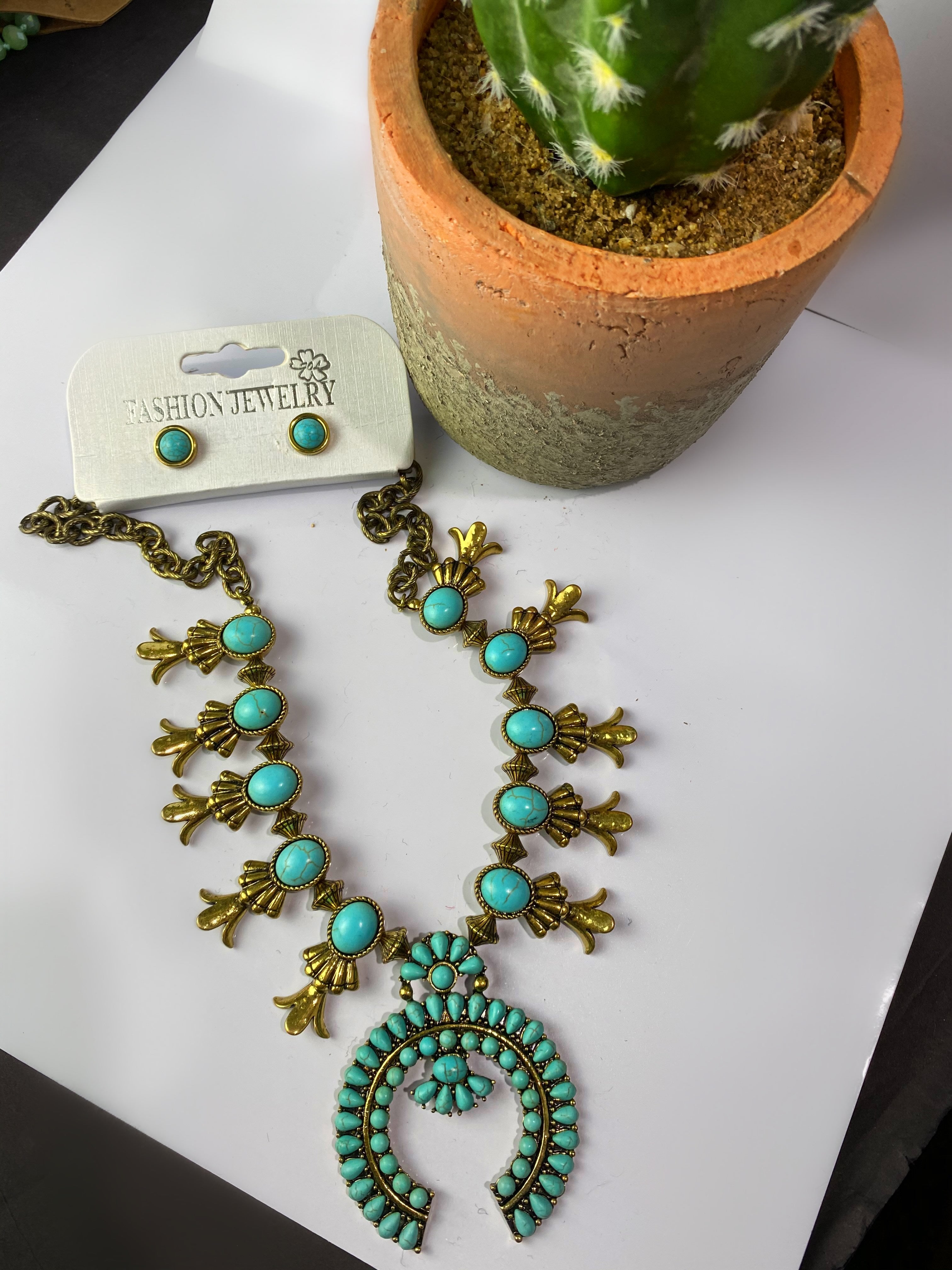Cowgirl Necklace Turquoise
