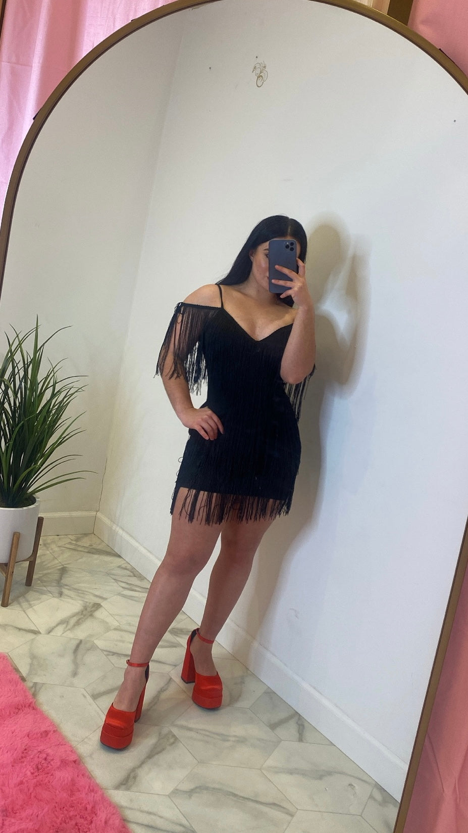 Farah Fringe Dress