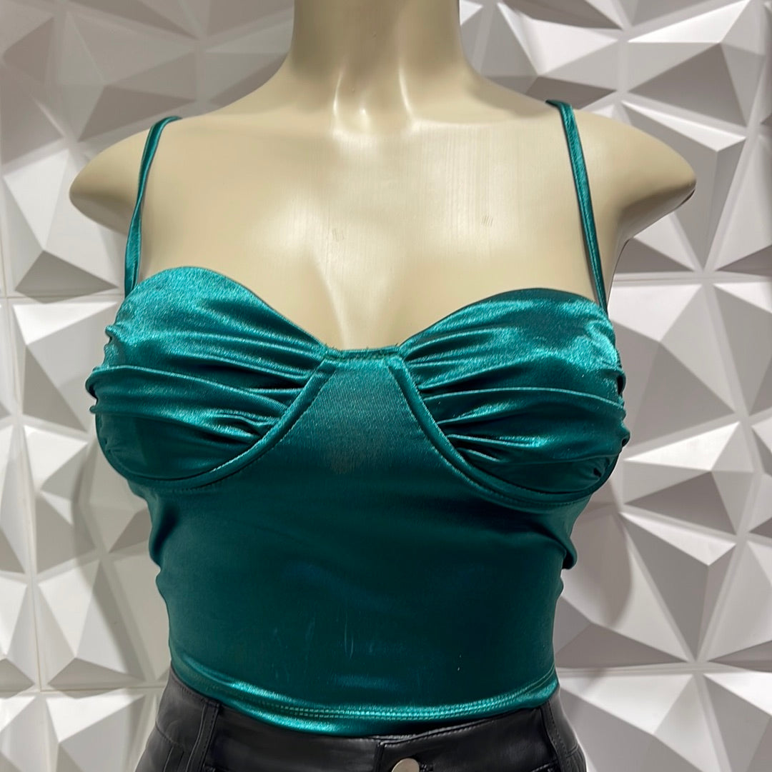 Emerald Silk Top